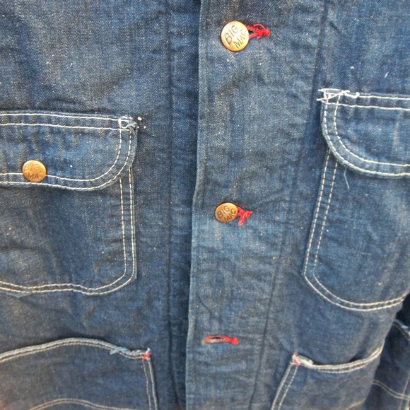 Vintage Denim Chore Jacket Big Mac 1970s size Large - Picture 5 of 9